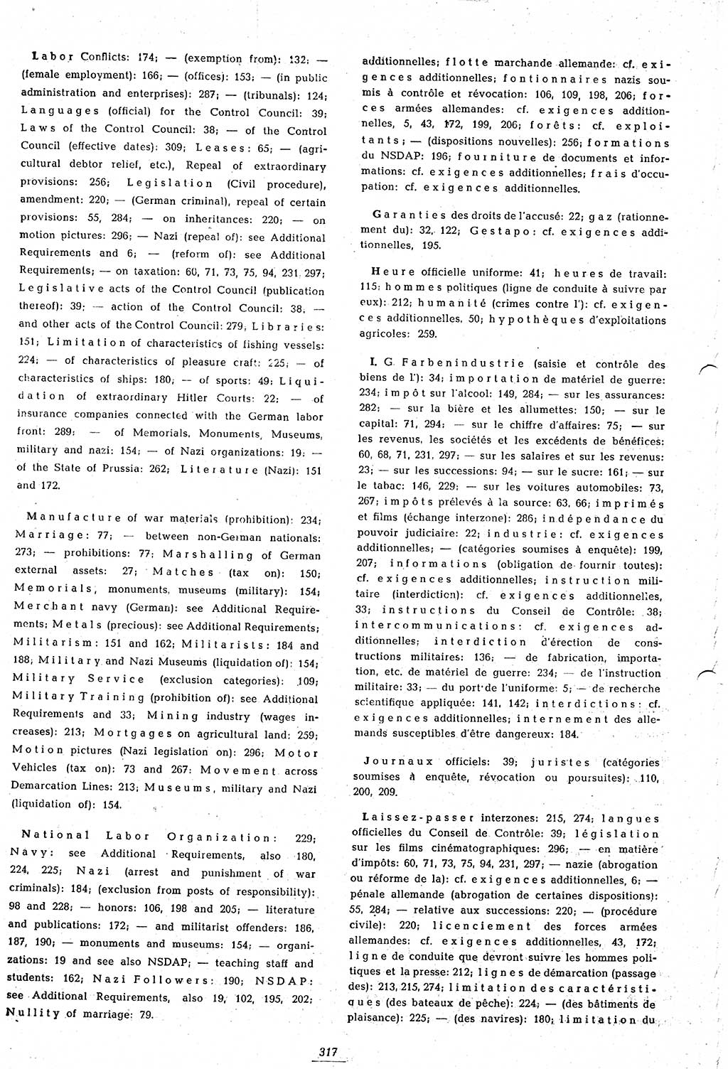 Amtsblatt des Kontrollrats (ABlKR) in Deutschland 1948, Seite 317/1 (ABlKR Dtl. 1948, S. 317/1)