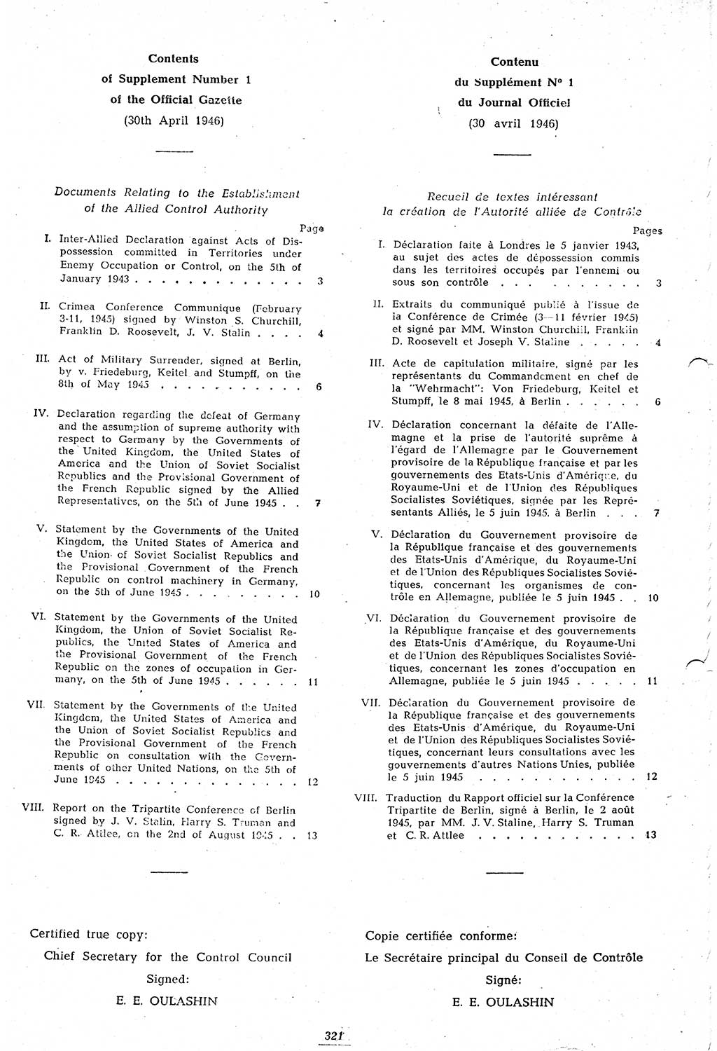 Amtsblatt des Kontrollrats (ABlKR) in Deutschland 1948, Seite 321/1 (ABlKR Dtl. 1948, S. 321/1)