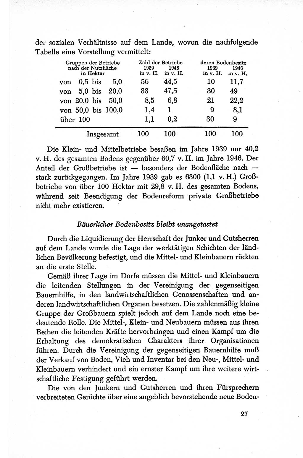 Dokumente der Sozialistischen Einheitspartei Deutschlands (SED) [Sowjetische Besatzungszone (SBZ) Deutschlands/Deutsche Demokratische Republik (DDR)] 1948-1950, Seite 27 (Dok. SED SBZ Dtl. DDR 1948-1950, S. 27)