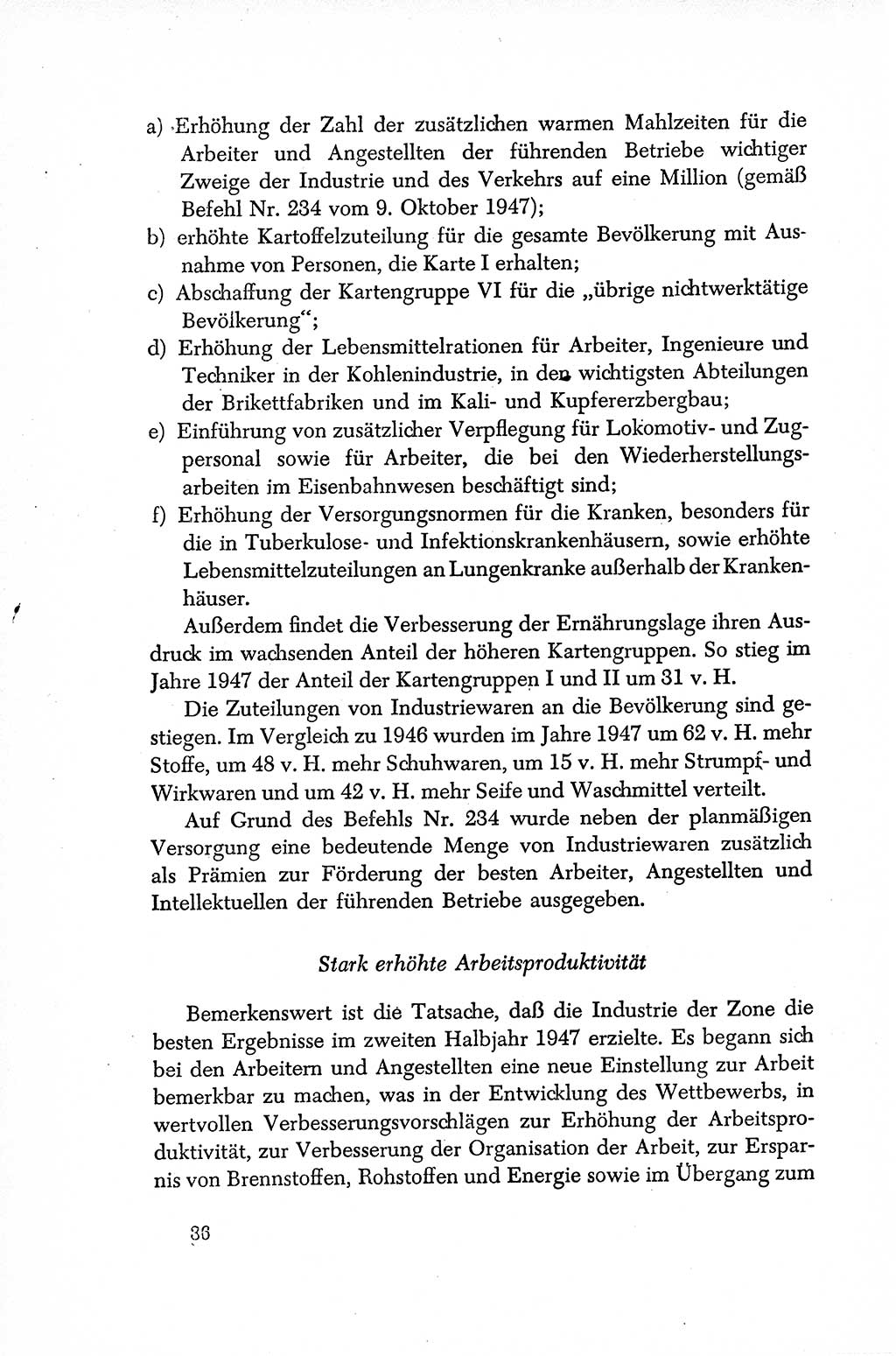 Dokumente der Sozialistischen Einheitspartei Deutschlands (SED) [Sowjetische Besatzungszone (SBZ) Deutschlands/Deutsche Demokratische Republik (DDR)] 1948-1950, Seite 36 (Dok. SED SBZ Dtl. DDR 1948-1950, S. 36)