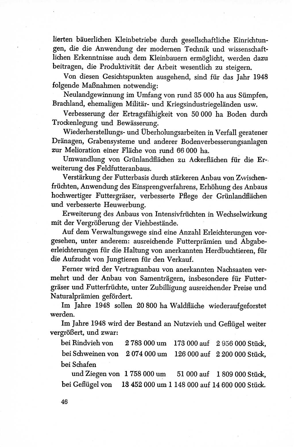 Dokumente der Sozialistischen Einheitspartei Deutschlands (SED) [Sowjetische Besatzungszone (SBZ) Deutschlands/Deutsche Demokratische Republik (DDR)] 1948-1950, Seite 46 (Dok. SED SBZ Dtl. DDR 1948-1950, S. 46)