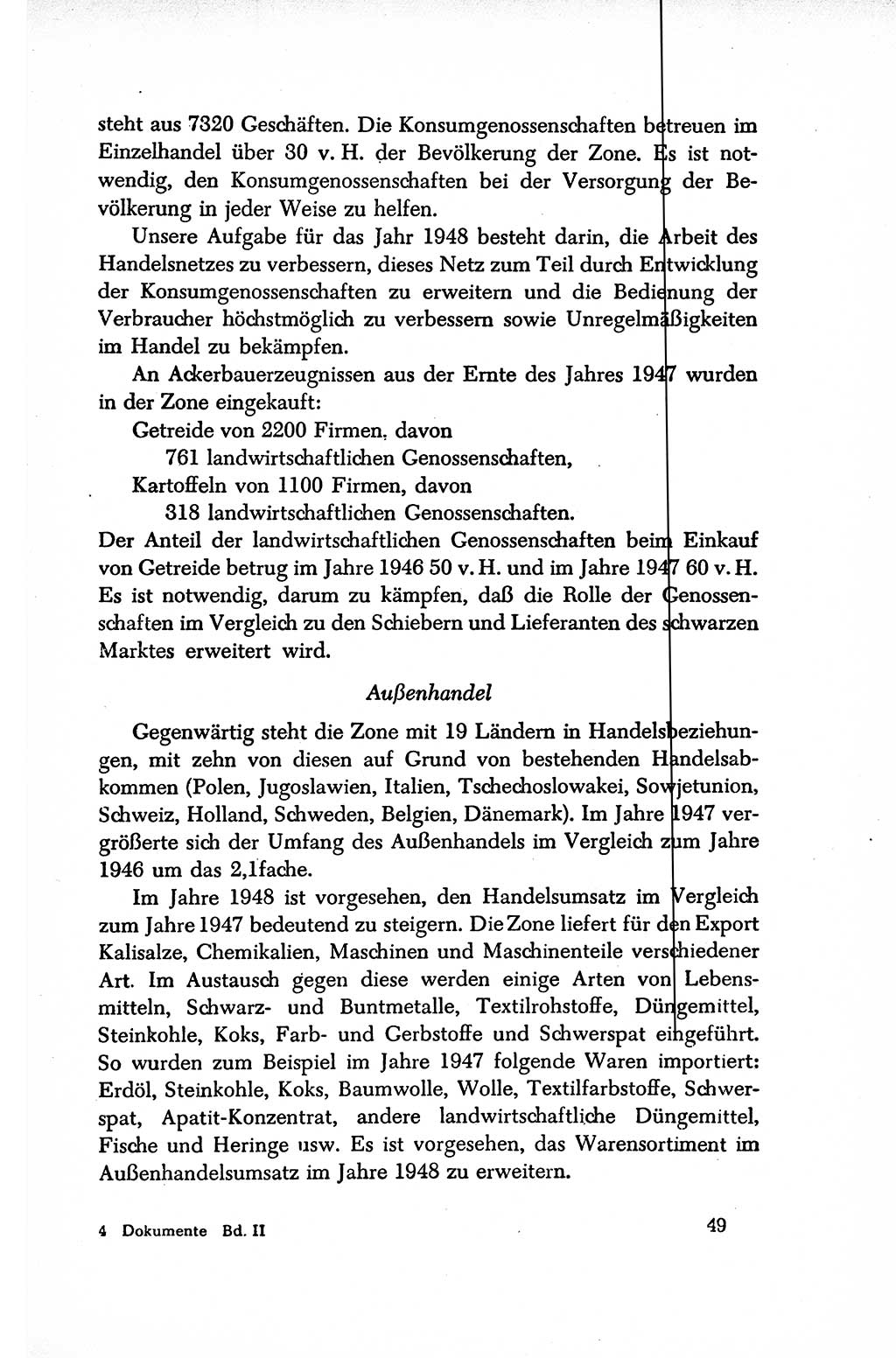 Dokumente der Sozialistischen Einheitspartei Deutschlands (SED) [Sowjetische Besatzungszone (SBZ) Deutschlands/Deutsche Demokratische Republik (DDR)] 1948-1950, Seite 49 (Dok. SED SBZ Dtl. DDR 1948-1950, S. 49)