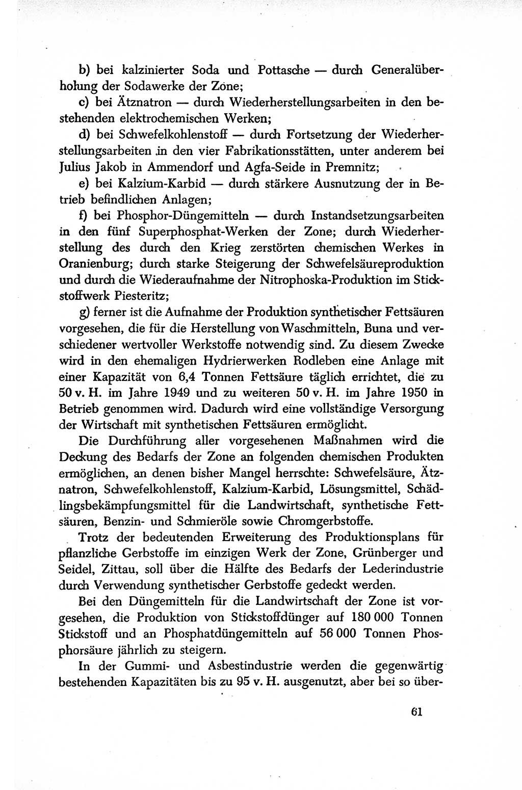 Dokumente der Sozialistischen Einheitspartei Deutschlands (SED) [Sowjetische Besatzungszone (SBZ) Deutschlands/Deutsche Demokratische Republik (DDR)] 1948-1950, Seite 61 (Dok. SED SBZ Dtl. DDR 1948-1950, S. 61)