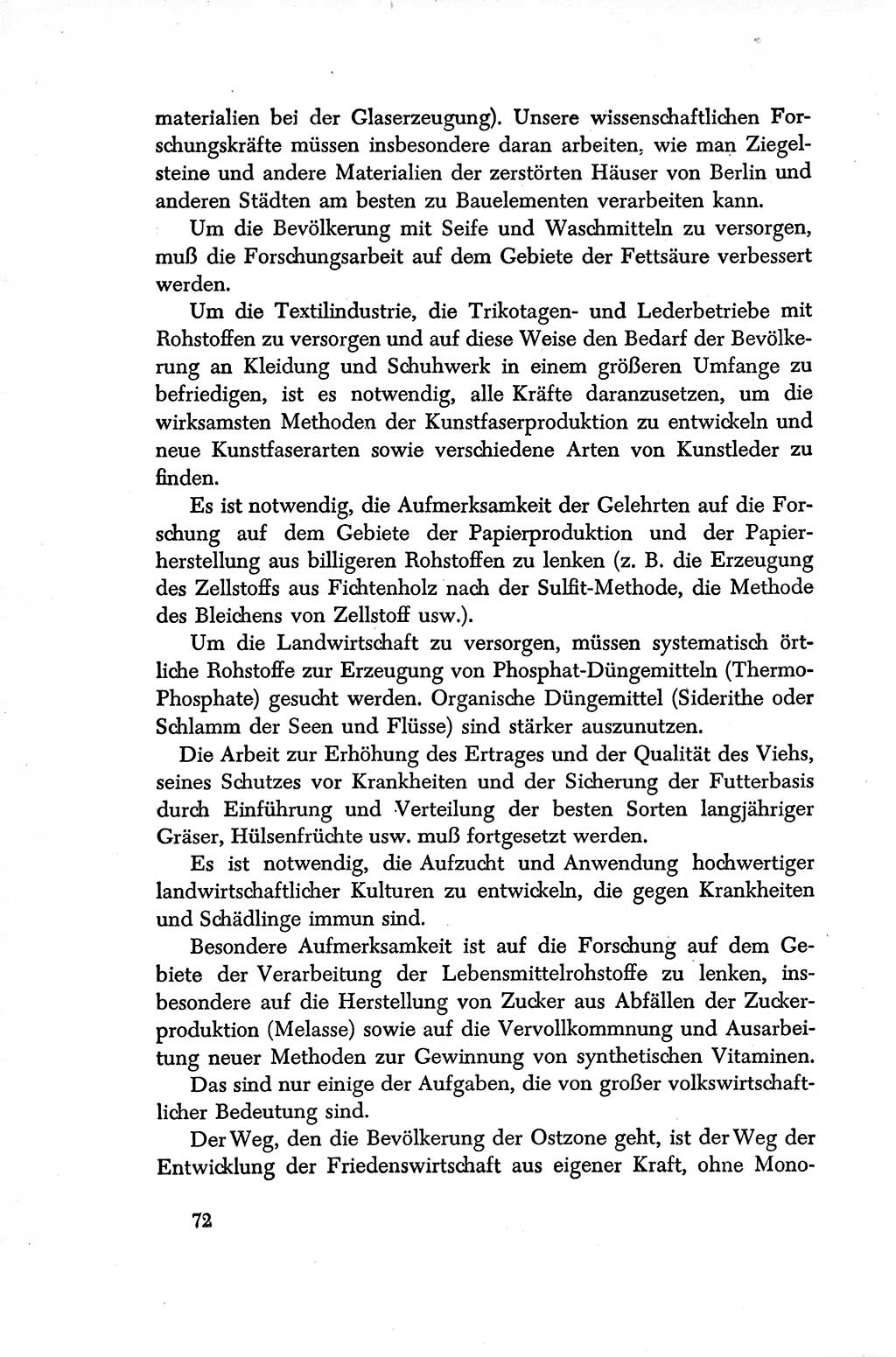 Dokumente der Sozialistischen Einheitspartei Deutschlands (SED) [Sowjetische Besatzungszone (SBZ) Deutschlands/Deutsche Demokratische Republik (DDR)] 1948-1950, Seite 72 (Dok. SED SBZ Dtl. DDR 1948-1950, S. 72)