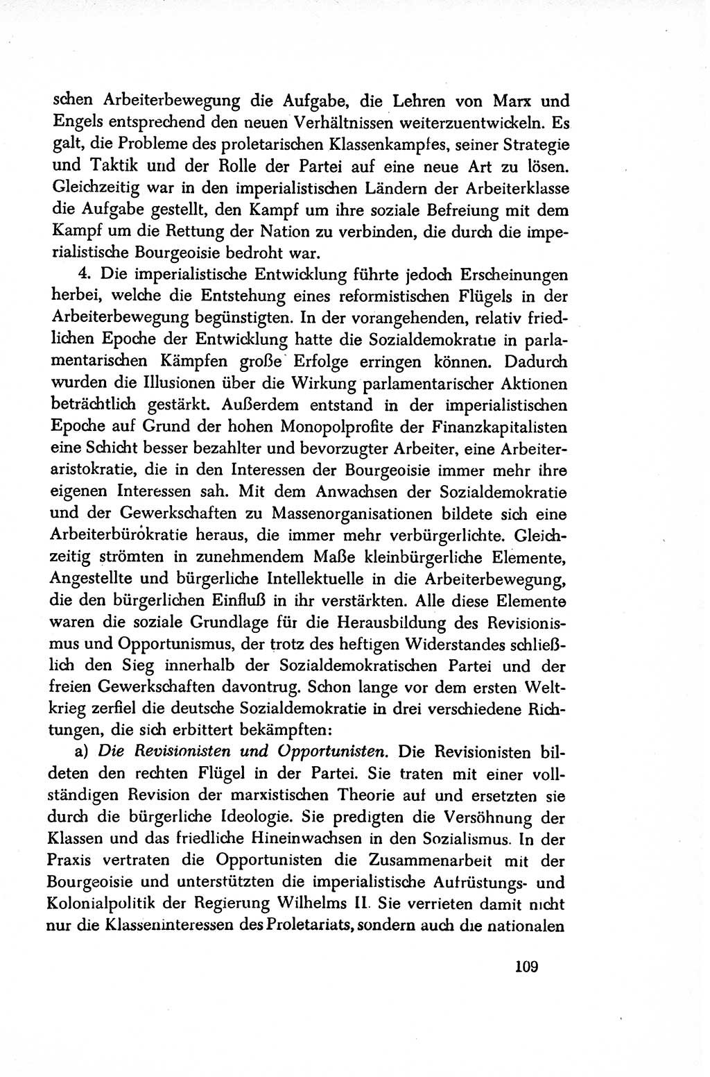 Dokumente der Sozialistischen Einheitspartei Deutschlands (SED) [Sowjetische Besatzungszone (SBZ) Deutschlands/Deutsche Demokratische Republik (DDR)] 1948-1950, Seite 109 (Dok. SED SBZ Dtl. DDR 1948-1950, S. 109)