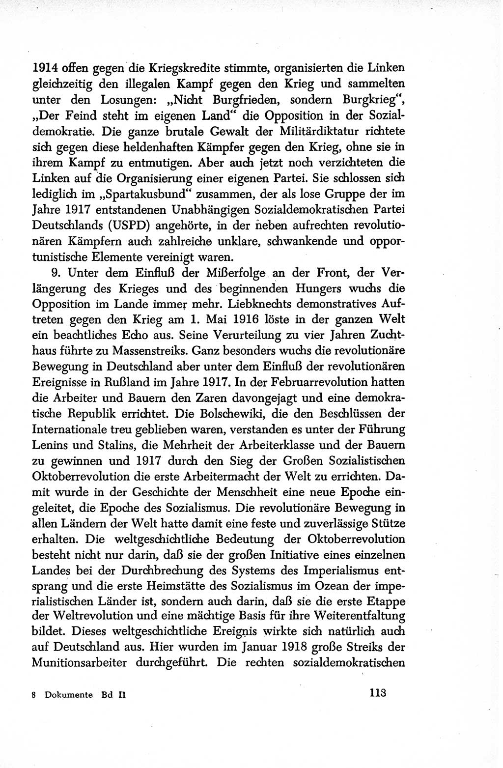 Dokumente der Sozialistischen Einheitspartei Deutschlands (SED) [Sowjetische Besatzungszone (SBZ) Deutschlands/Deutsche Demokratische Republik (DDR)] 1948-1950, Seite 113 (Dok. SED SBZ Dtl. DDR 1948-1950, S. 113)
