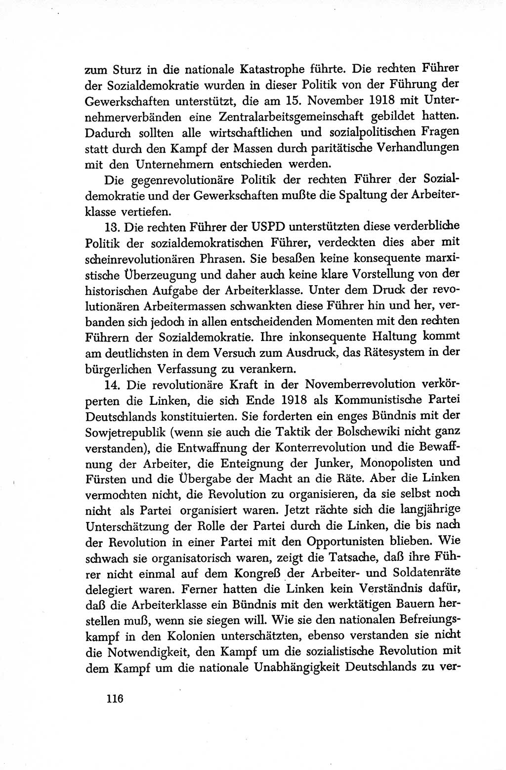 Dokumente der Sozialistischen Einheitspartei Deutschlands (SED) [Sowjetische Besatzungszone (SBZ) Deutschlands/Deutsche Demokratische Republik (DDR)] 1948-1950, Seite 116 (Dok. SED SBZ Dtl. DDR 1948-1950, S. 116)