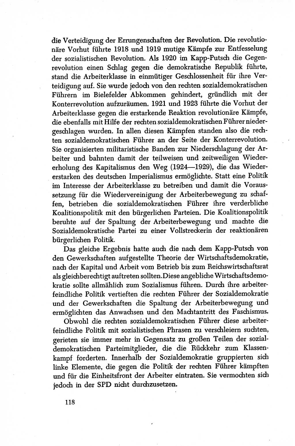 Dokumente der Sozialistischen Einheitspartei Deutschlands (SED) [Sowjetische Besatzungszone (SBZ) Deutschlands/Deutsche Demokratische Republik (DDR)] 1948-1950, Seite 118 (Dok. SED SBZ Dtl. DDR 1948-1950, S. 118)
