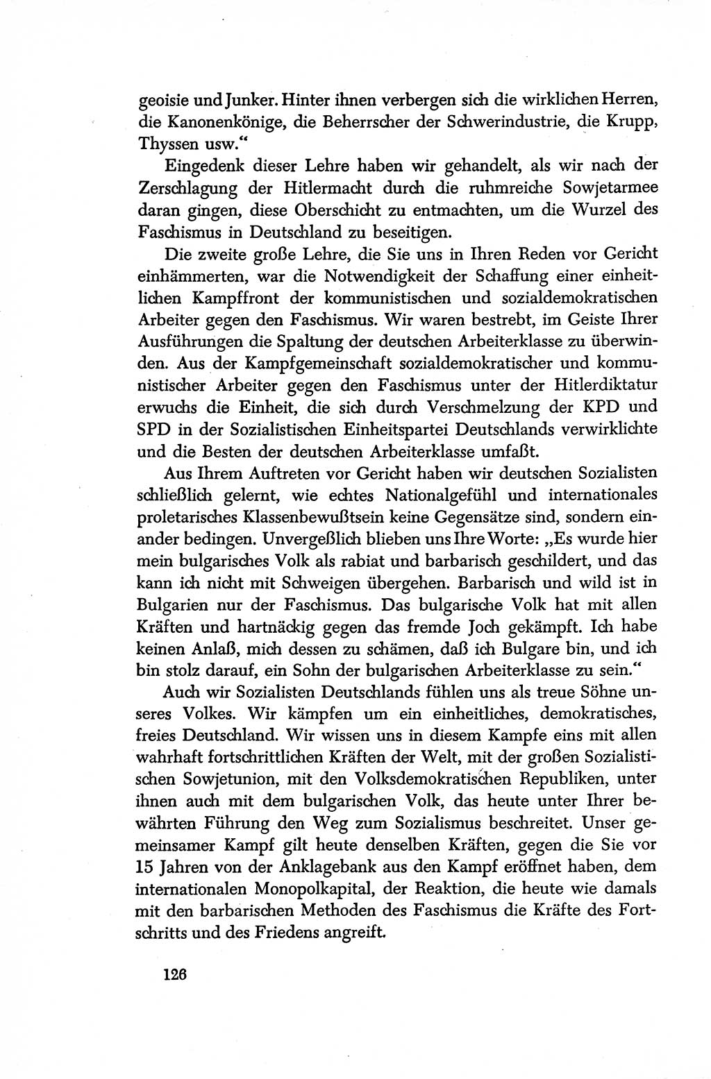 Dokumente der Sozialistischen Einheitspartei Deutschlands (SED) [Sowjetische Besatzungszone (SBZ) Deutschlands/Deutsche Demokratische Republik (DDR)] 1948-1950, Seite 126 (Dok. SED SBZ Dtl. DDR 1948-1950, S. 126)