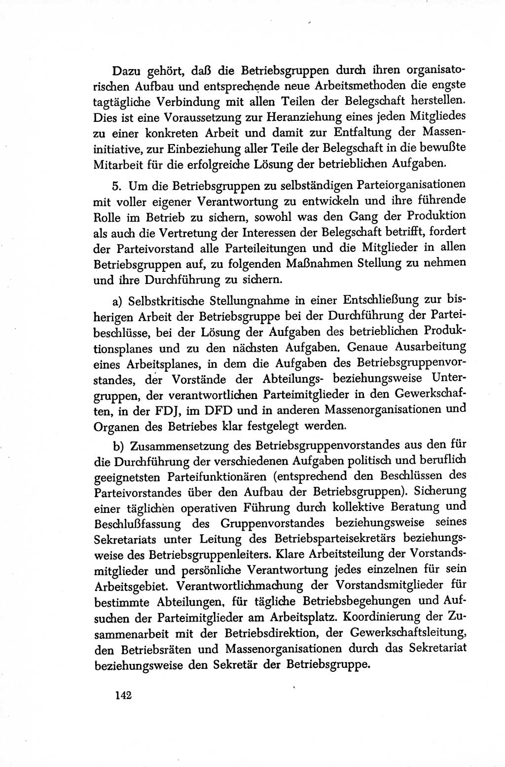 Dokumente der Sozialistischen Einheitspartei Deutschlands (SED) [Sowjetische Besatzungszone (SBZ) Deutschlands/Deutsche Demokratische Republik (DDR)] 1948-1950, Seite 142 (Dok. SED SBZ Dtl. DDR 1948-1950, S. 142)