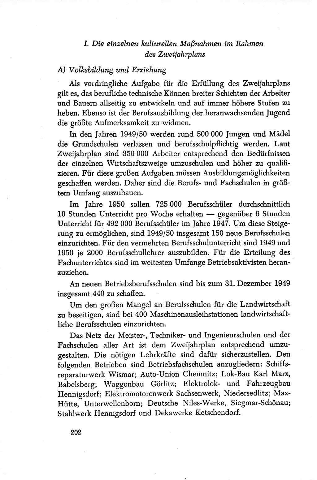 Dokumente der Sozialistischen Einheitspartei Deutschlands (SED) [Sowjetische Besatzungszone (SBZ) Deutschlands/Deutsche Demokratische Republik (DDR)] 1948-1950, Seite 202 (Dok. SED SBZ Dtl. DDR 1948-1950, S. 202)