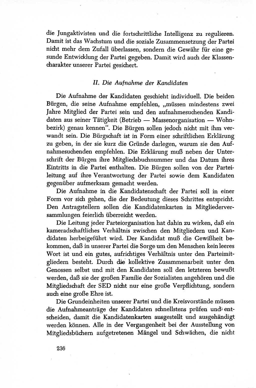 Dokumente der Sozialistischen Einheitspartei Deutschlands (SED) [Sowjetische Besatzungszone (SBZ) Deutschlands/Deutsche Demokratische Republik (DDR)] 1948-1950, Seite 236 (Dok. SED SBZ Dtl. DDR 1948-1950, S. 236)