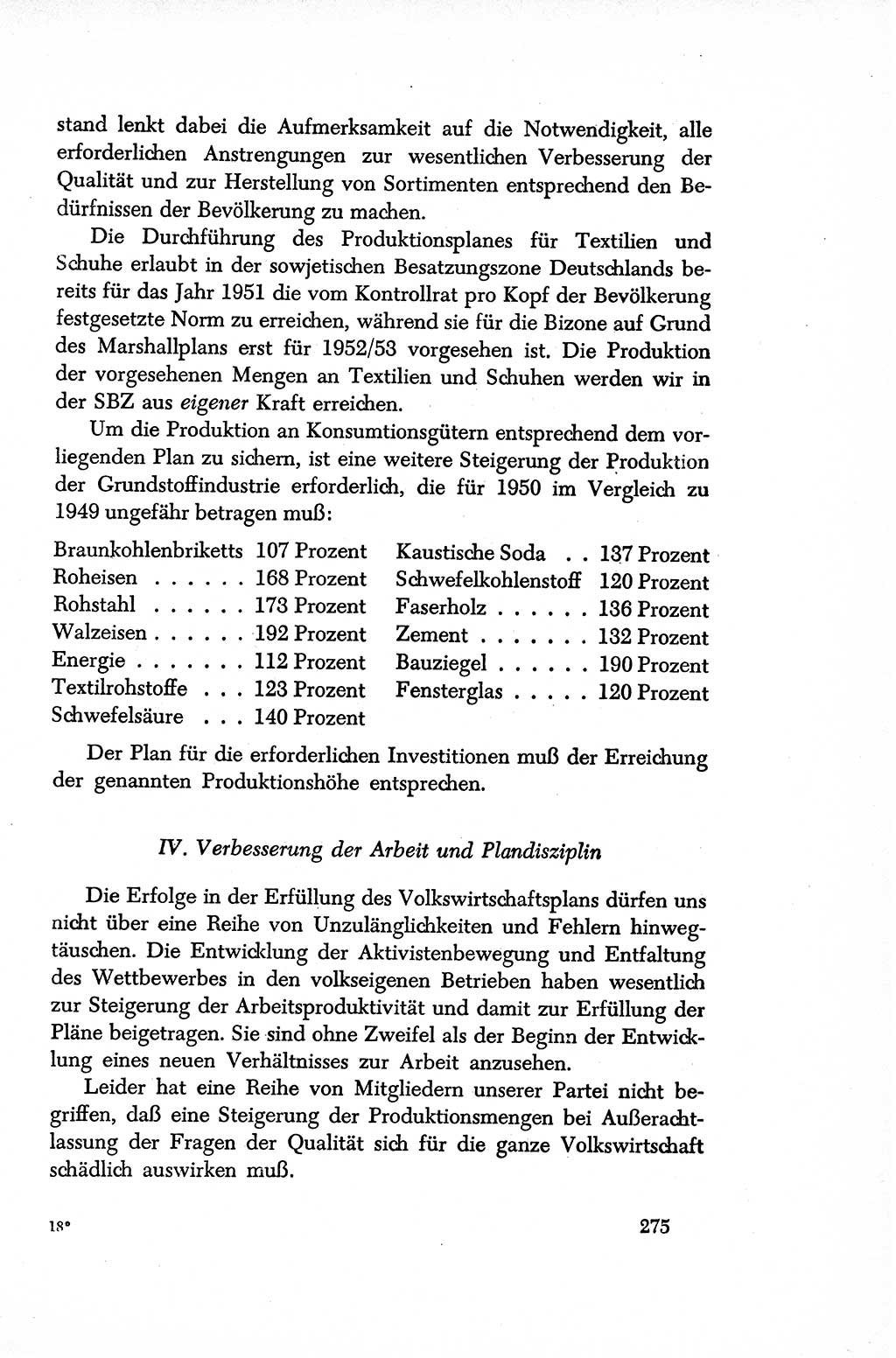 Dokumente der Sozialistischen Einheitspartei Deutschlands (SED) [Sowjetische Besatzungszone (SBZ) Deutschlands/Deutsche Demokratische Republik (DDR)] 1948-1950, Seite 275 (Dok. SED SBZ Dtl. DDR 1948-1950, S. 275)