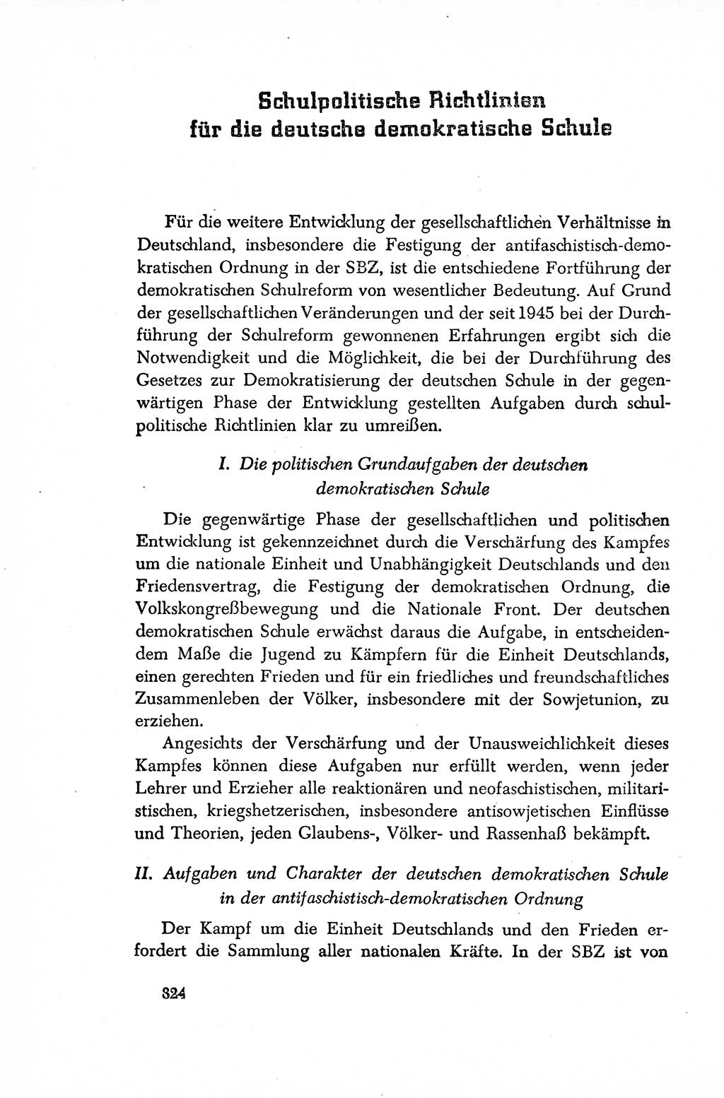 Dokumente der Sozialistischen Einheitspartei Deutschlands (SED) [Sowjetische Besatzungszone (SBZ) Deutschlands/Deutsche Demokratische Republik (DDR)] 1948-1950, Seite 324 (Dok. SED SBZ Dtl. DDR 1948-1950, S. 324)