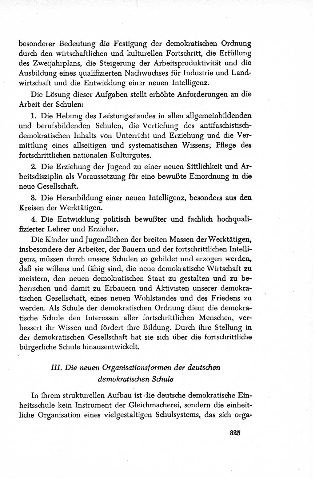 Dokumente der Sozialistischen Einheitspartei Deutschlands (SED) [Sowjetische Besatzungszone (SBZ) Deutschlands/Deutsche Demokratische Republik (DDR)] 1948-1950, Seite 325 (Dok. SED SBZ Dtl. DDR 1948-1950, S. 325)