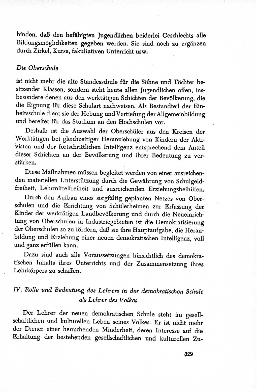 Dokumente der Sozialistischen Einheitspartei Deutschlands (SED) [Sowjetische Besatzungszone (SBZ) Deutschlands/Deutsche Demokratische Republik (DDR)] 1948-1950, Seite 329 (Dok. SED SBZ Dtl. DDR 1948-1950, S. 329)