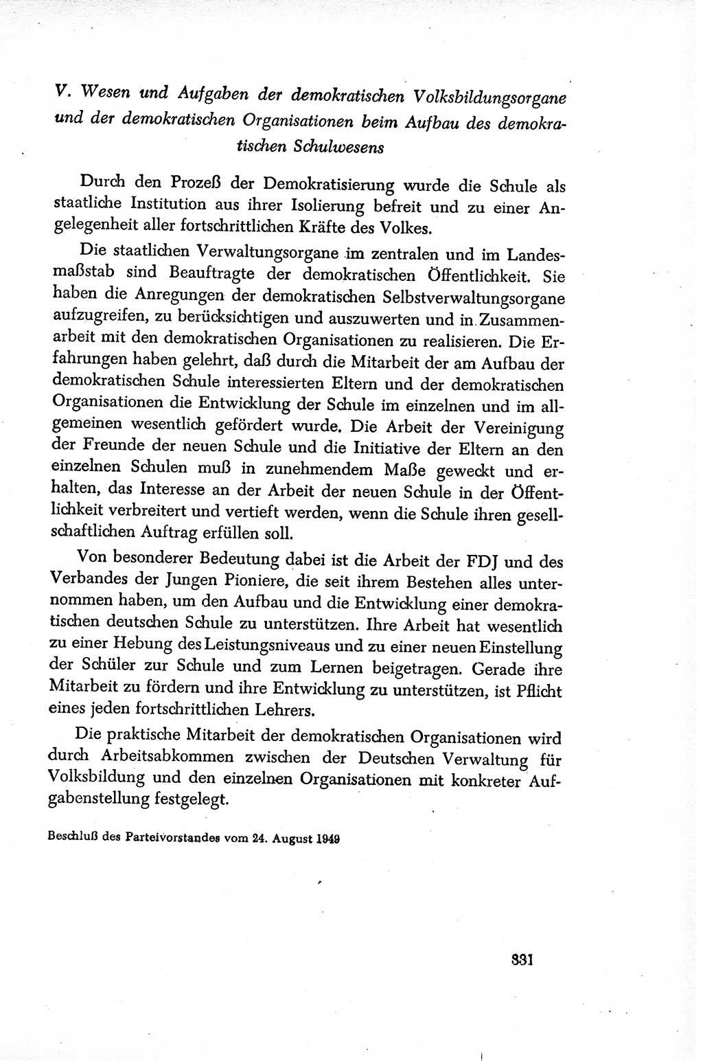 Dokumente der Sozialistischen Einheitspartei Deutschlands (SED) [Sowjetische Besatzungszone (SBZ) Deutschlands/Deutsche Demokratische Republik (DDR)] 1948-1950, Seite 331 (Dok. SED SBZ Dtl. DDR 1948-1950, S. 331)