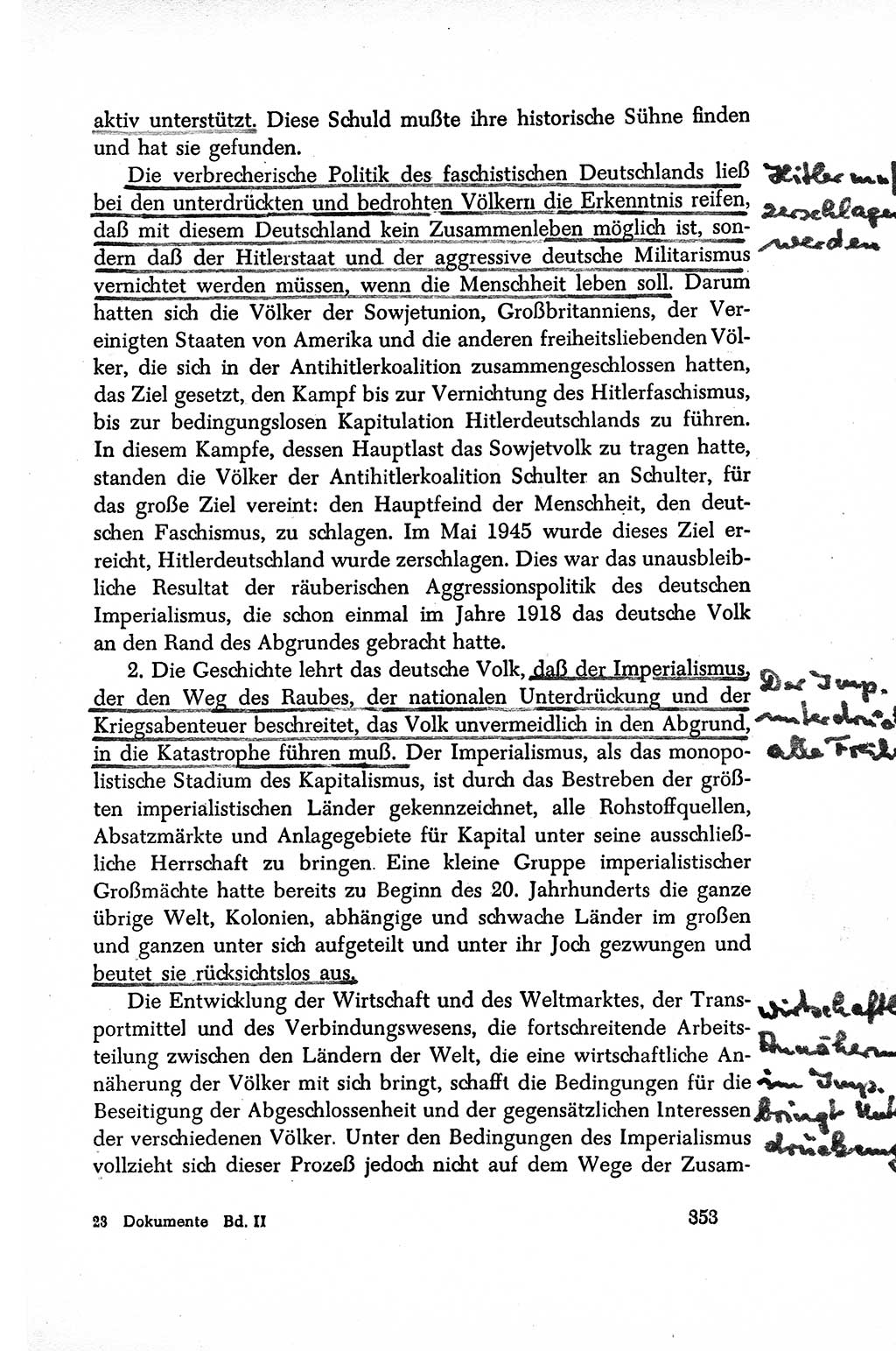 Dokumente der Sozialistischen Einheitspartei Deutschlands (SED) [Sowjetische Besatzungszone (SBZ) Deutschlands/Deutsche Demokratische Republik (DDR)] 1948-1950, Seite 353 (Dok. SED SBZ Dtl. DDR 1948-1950, S. 353)