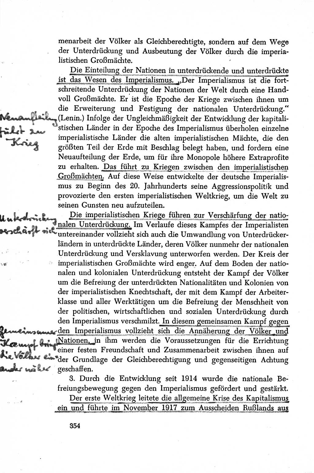 Dokumente der Sozialistischen Einheitspartei Deutschlands (SED) [Sowjetische Besatzungszone (SBZ) Deutschlands/Deutsche Demokratische Republik (DDR)] 1948-1950, Seite 354 (Dok. SED SBZ Dtl. DDR 1948-1950, S. 354)