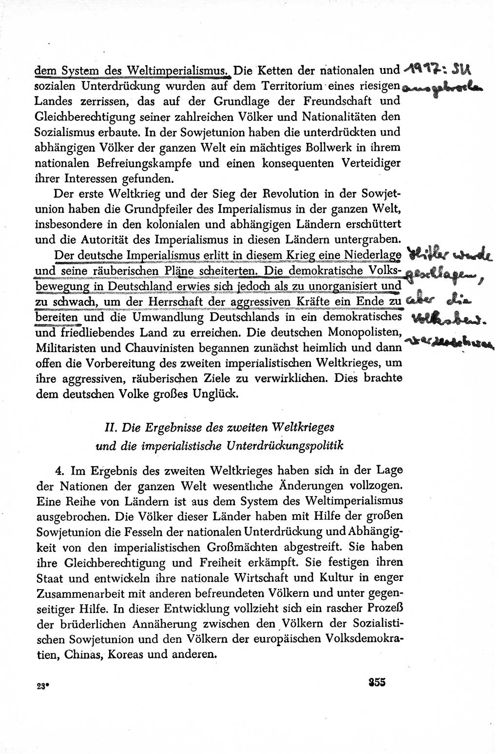 Dokumente der Sozialistischen Einheitspartei Deutschlands (SED) [Sowjetische Besatzungszone (SBZ) Deutschlands/Deutsche Demokratische Republik (DDR)] 1948-1950, Seite 355 (Dok. SED SBZ Dtl. DDR 1948-1950, S. 355)
