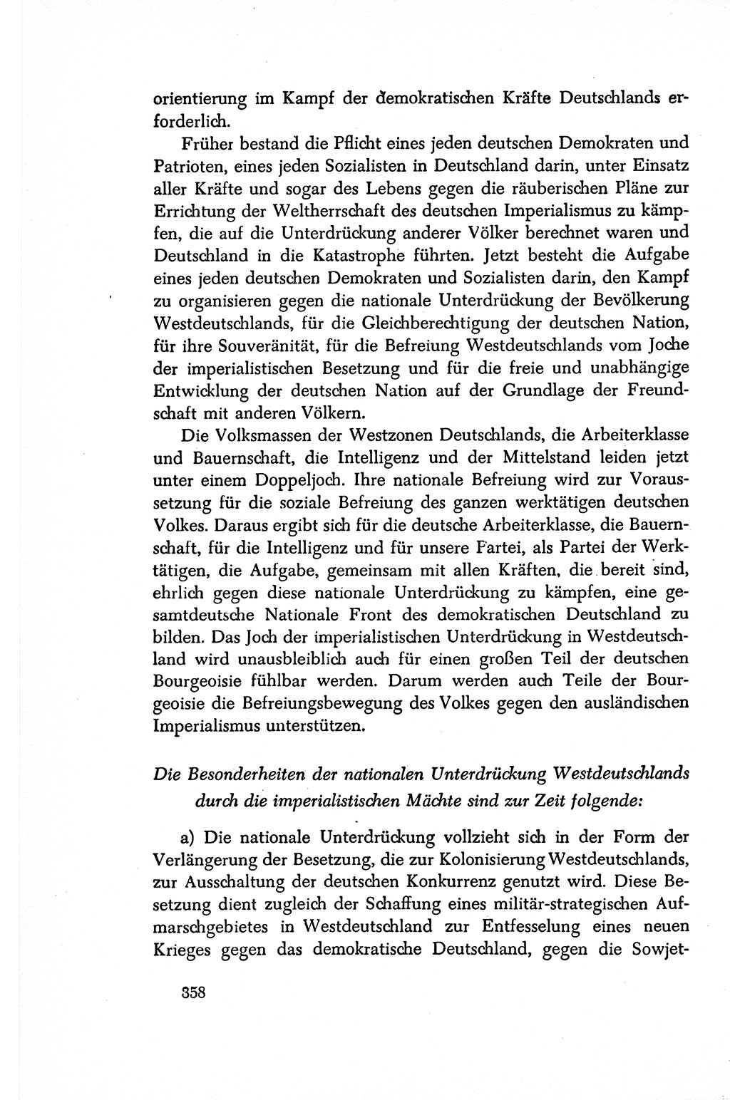 Dokumente der Sozialistischen Einheitspartei Deutschlands (SED) [Sowjetische Besatzungszone (SBZ) Deutschlands/Deutsche Demokratische Republik (DDR)] 1948-1950, Seite 358 (Dok. SED SBZ Dtl. DDR 1948-1950, S. 358)