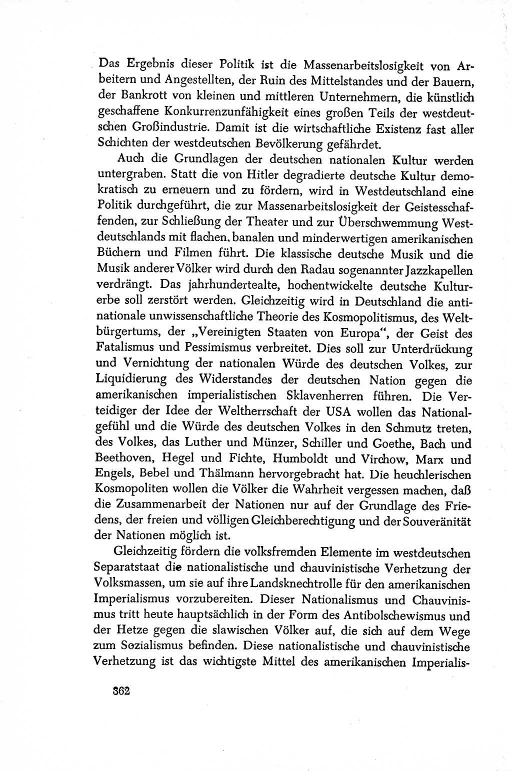 Dokumente der Sozialistischen Einheitspartei Deutschlands (SED) [Sowjetische Besatzungszone (SBZ) Deutschlands/Deutsche Demokratische Republik (DDR)] 1948-1950, Seite 362 (Dok. SED SBZ Dtl. DDR 1948-1950, S. 362)