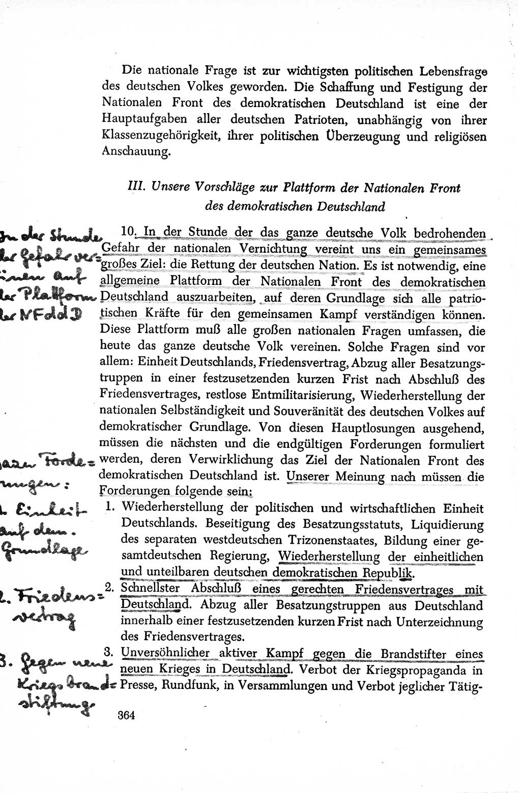 Dokumente der Sozialistischen Einheitspartei Deutschlands (SED) [Sowjetische Besatzungszone (SBZ) Deutschlands/Deutsche Demokratische Republik (DDR)] 1948-1950, Seite 364 (Dok. SED SBZ Dtl. DDR 1948-1950, S. 364)