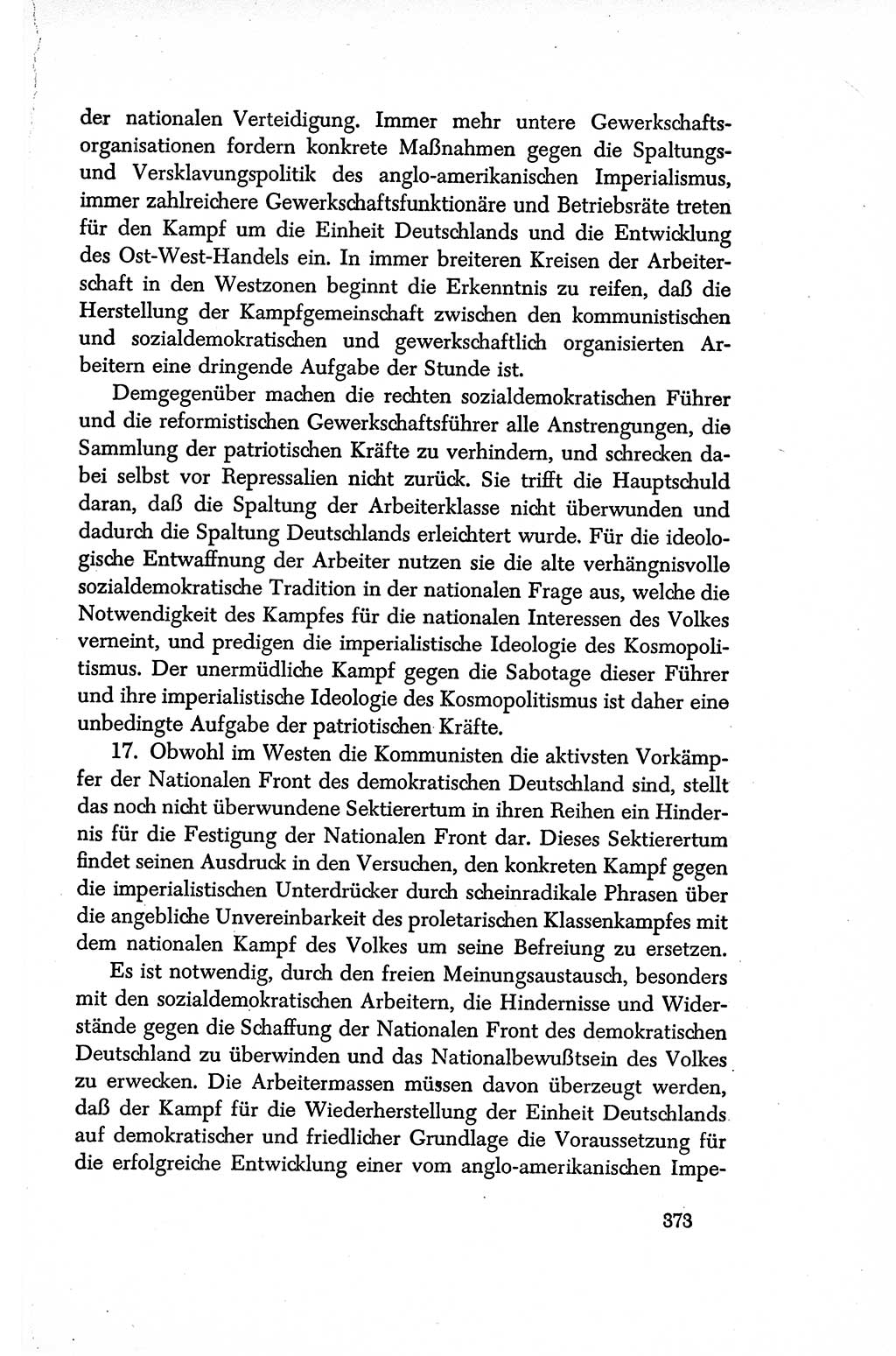 Dokumente der Sozialistischen Einheitspartei Deutschlands (SED) [Sowjetische Besatzungszone (SBZ) Deutschlands/Deutsche Demokratische Republik (DDR)] 1948-1950, Seite 373 (Dok. SED SBZ Dtl. DDR 1948-1950, S. 373)