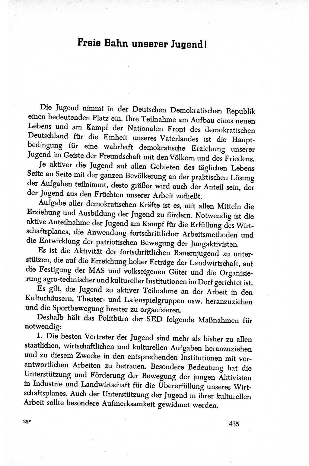 Dokumente der Sozialistischen Einheitspartei Deutschlands (SED) [Sowjetische Besatzungszone (SBZ) Deutschlands/Deutsche Demokratische Republik (DDR)] 1948-1950, Seite 435 (Dok. SED SBZ Dtl. DDR 1948-1950, S. 435)