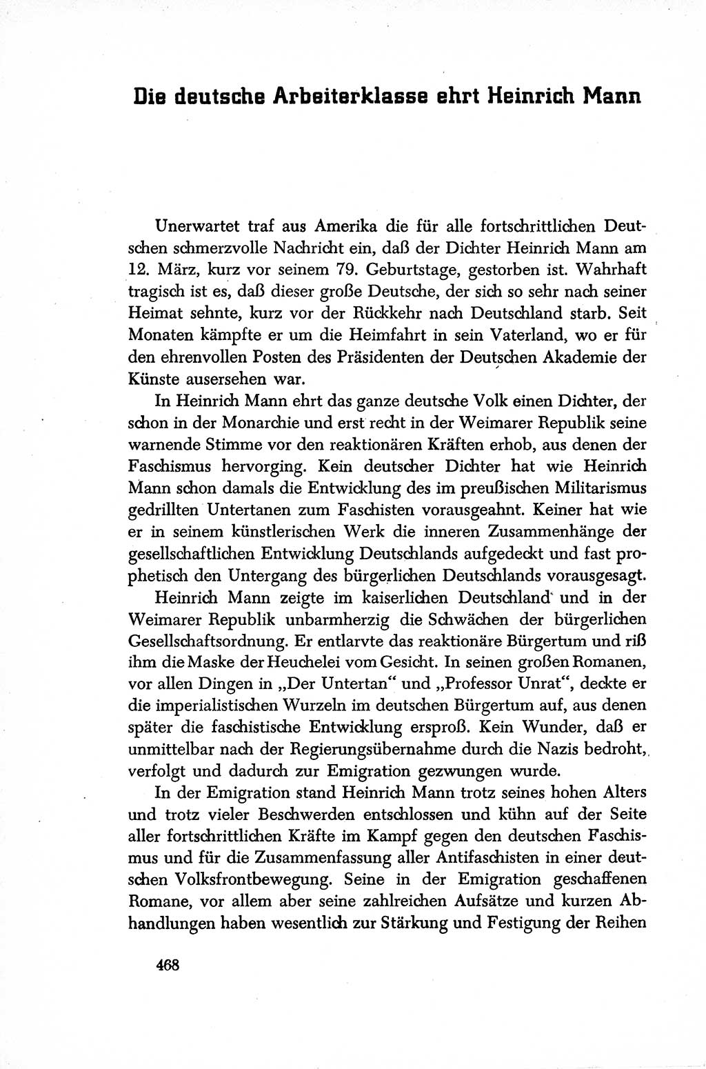 Dokumente der Sozialistischen Einheitspartei Deutschlands (SED) [Sowjetische Besatzungszone (SBZ) Deutschlands/Deutsche Demokratische Republik (DDR)] 1948-1950, Seite 468 (Dok. SED SBZ Dtl. DDR 1948-1950, S. 468)