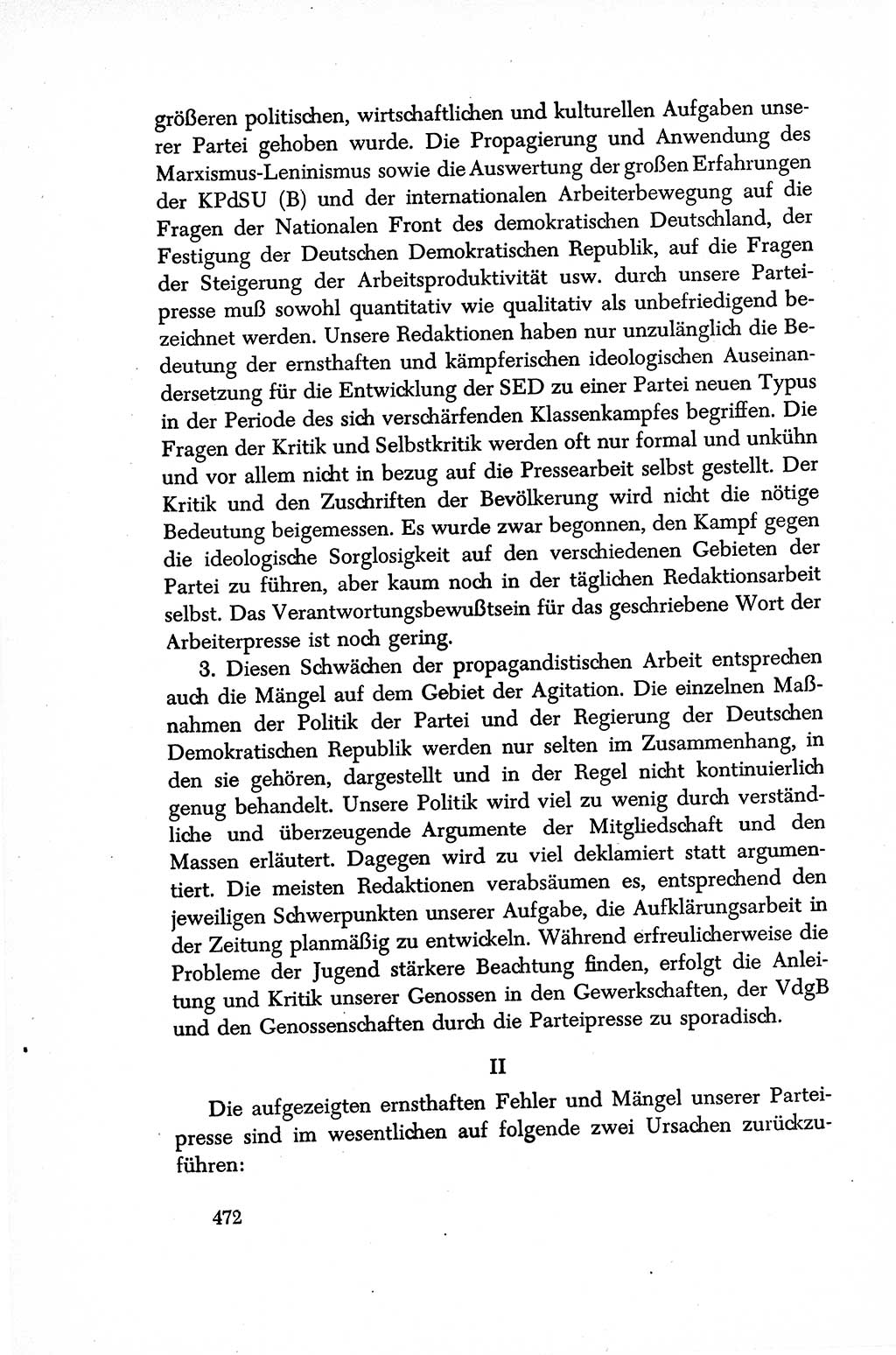 Dokumente der Sozialistischen Einheitspartei Deutschlands (SED) [Sowjetische Besatzungszone (SBZ) Deutschlands/Deutsche Demokratische Republik (DDR)] 1948-1950, Seite 472 (Dok. SED SBZ Dtl. DDR 1948-1950, S. 472)