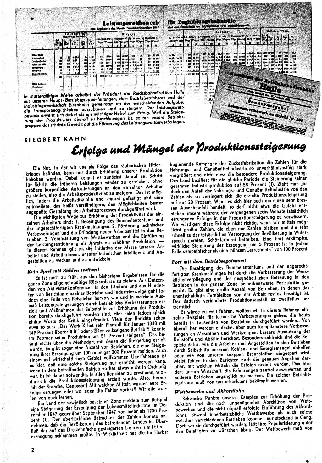 Neuer Weg (NW), Monatsschrift für aktuelle Fragen der Arbeiterbewegung [Parteivorstand (PV) Sozialistische Einheitspartei Deutschlands (SED)] 3. Jahrgang [Sowjetische Besatzungszone (SBZ) Deutschlands] 1948, Heft 4/2 (NW PV SED SBZ Dtl. 1948, H. 4/2)