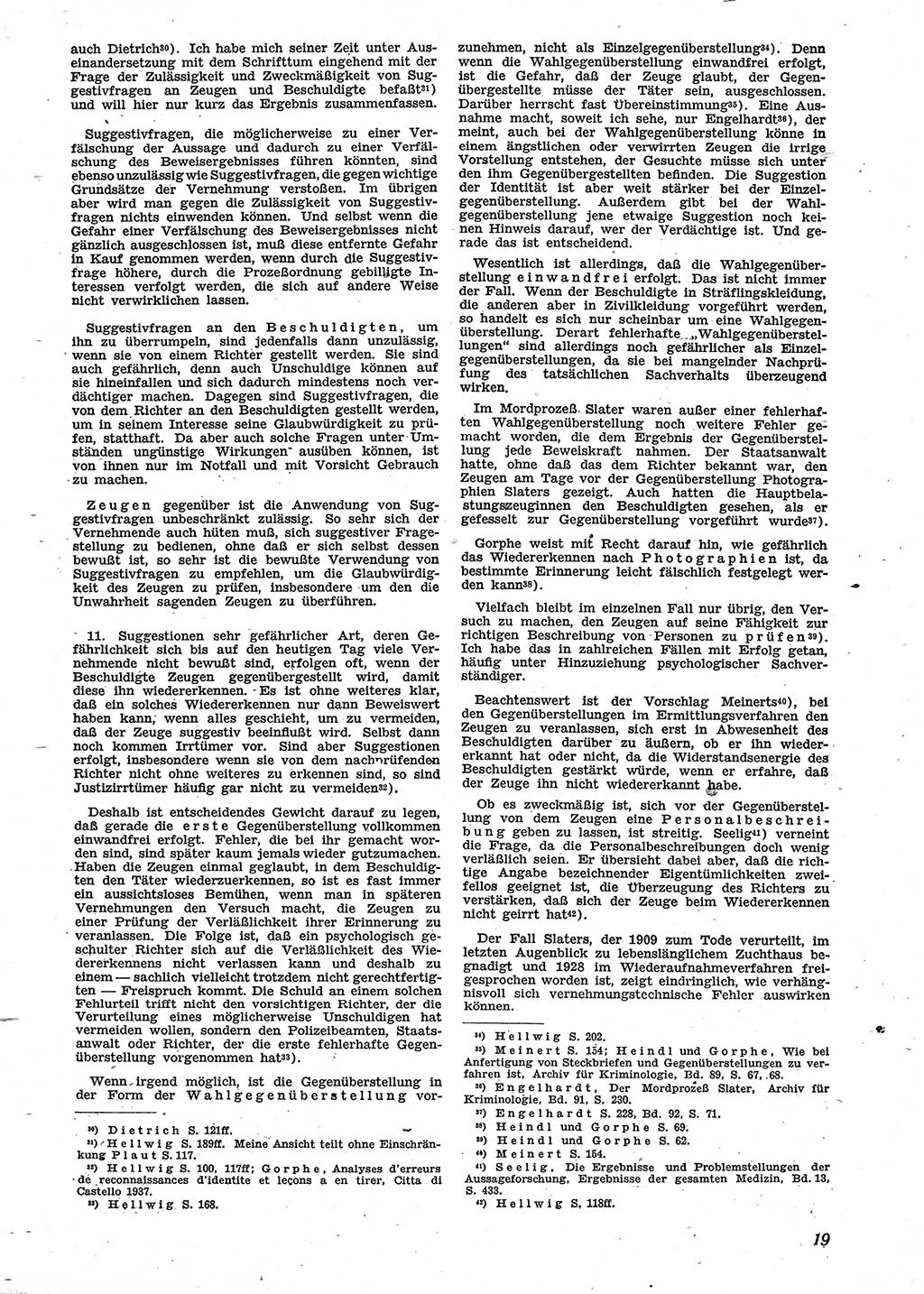 Neue Justiz (NJ), Zeitschrift für Recht und Rechtswissenschaft [Sowjetische Besatzungszone (SBZ) Deutschland], 2. Jahrgang 1948, Seite 19 (NJ SBZ Dtl. 1948, S. 19)