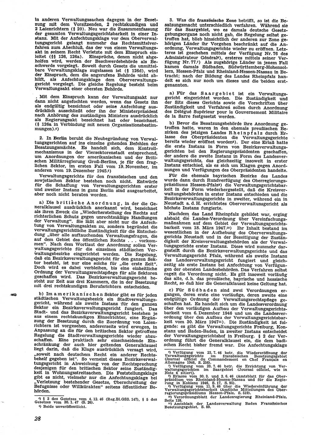 Neue Justiz (NJ), Zeitschrift für Recht und Rechtswissenschaft [Sowjetische Besatzungszone (SBZ) Deutschland], 2. Jahrgang 1948, Seite 28 (NJ SBZ Dtl. 1948, S. 28)
