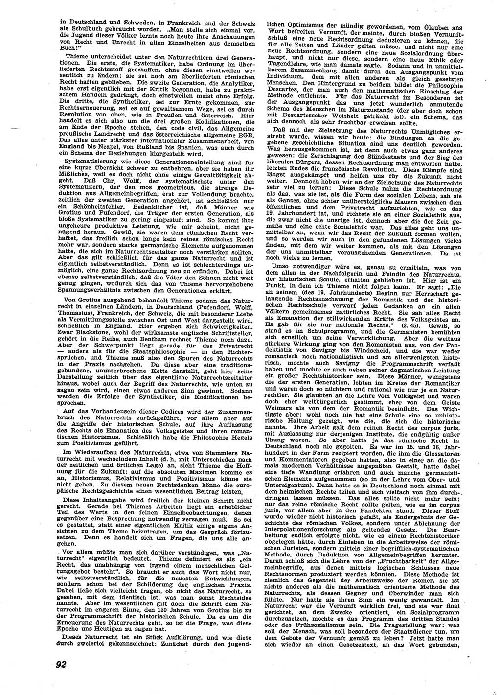Neue Justiz (NJ), Zeitschrift für Recht und Rechtswissenschaft [Sowjetische Besatzungszone (SBZ) Deutschland], 2. Jahrgang 1948, Seite 92 (NJ SBZ Dtl. 1948, S. 92)