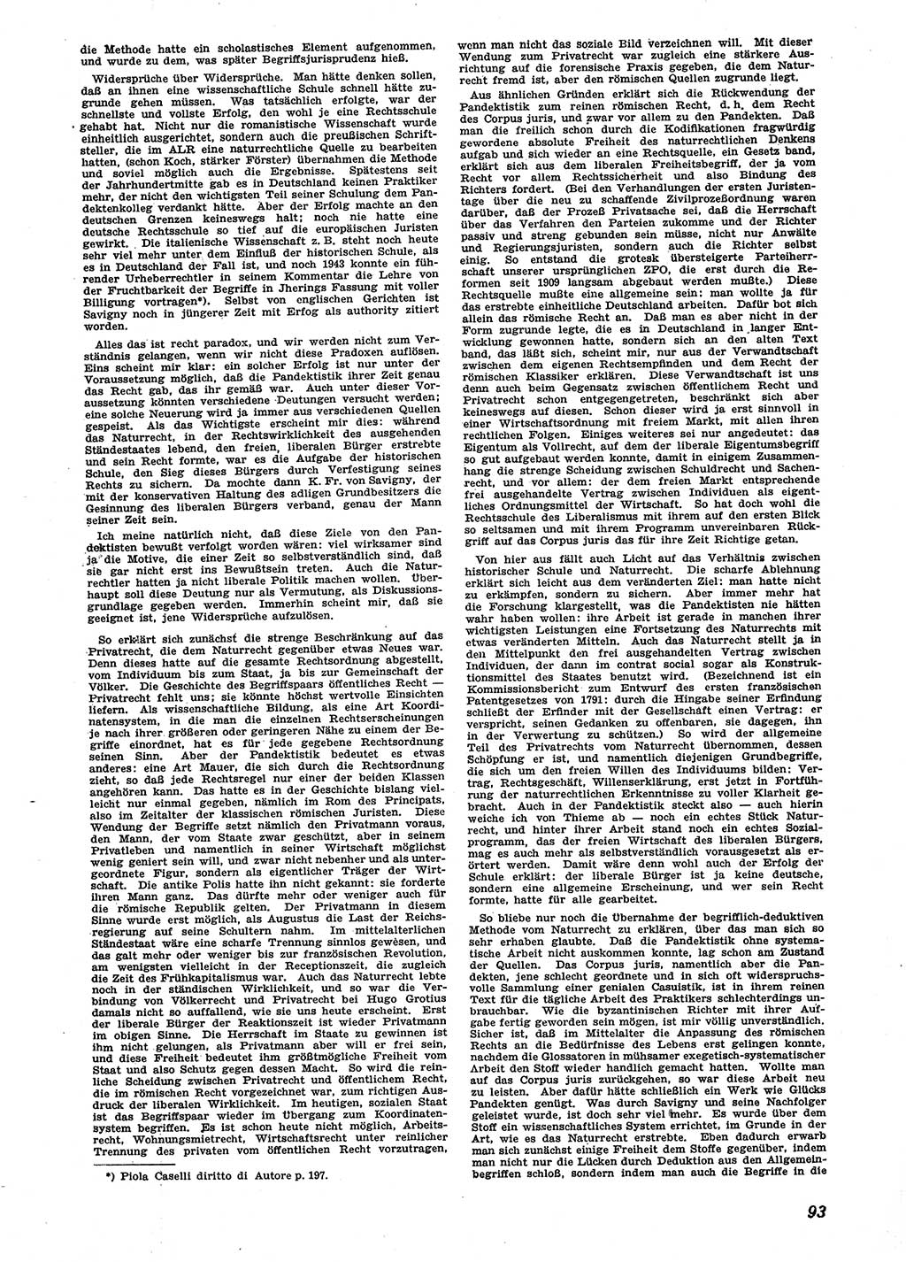 Neue Justiz (NJ), Zeitschrift für Recht und Rechtswissenschaft [Sowjetische Besatzungszone (SBZ) Deutschland], 2. Jahrgang 1948, Seite 93 (NJ SBZ Dtl. 1948, S. 93)