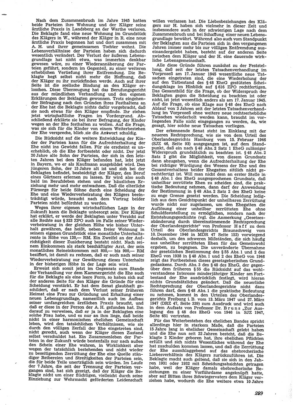 Neue Justiz (NJ), Zeitschrift für Recht und Rechtswissenschaft [Sowjetische Besatzungszone (SBZ) Deutschland], 2. Jahrgang 1948, Seite 229 (NJ SBZ Dtl. 1948, S. 229)