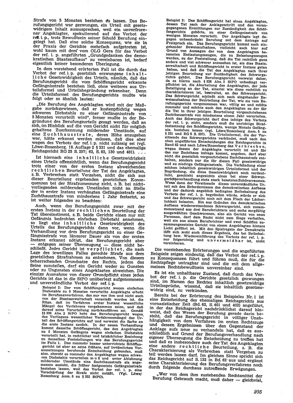 Neue Justiz (NJ), Zeitschrift für Recht und Rechtswissenschaft [Sowjetische Besatzungszone (SBZ) Deutschland], 2. Jahrgang 1948, Seite 235 (NJ SBZ Dtl. 1948, S. 235)