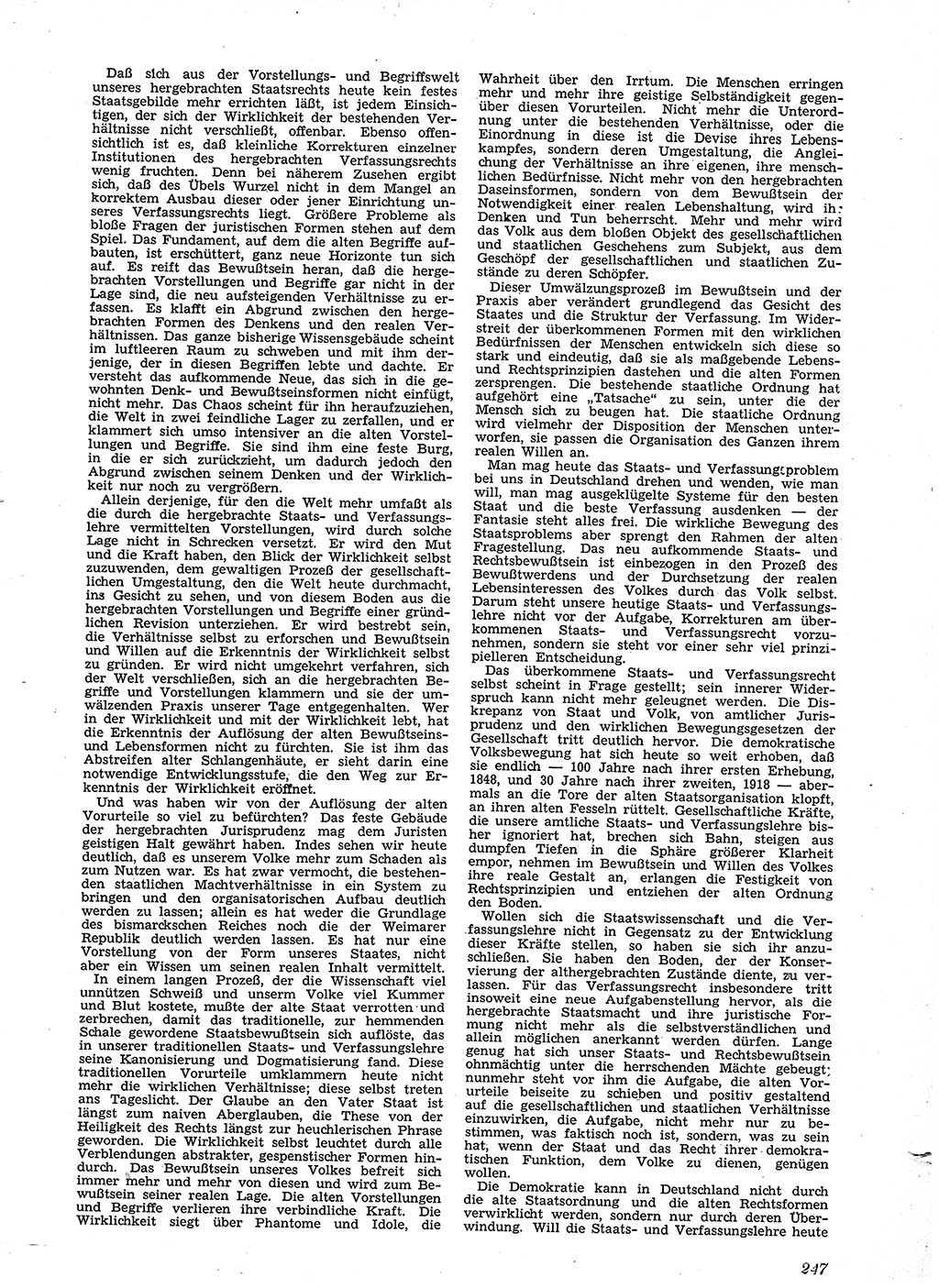 Neue Justiz (NJ), Zeitschrift für Recht und Rechtswissenschaft [Sowjetische Besatzungszone (SBZ) Deutschland], 2. Jahrgang 1948, Seite 247 (NJ SBZ Dtl. 1948, S. 247)