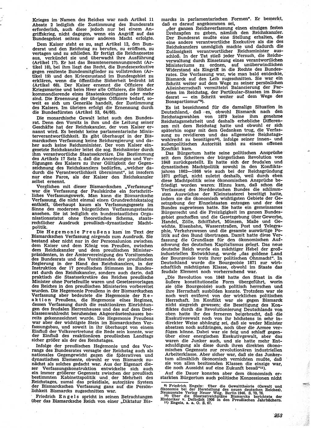 Neue Justiz (NJ), Zeitschrift für Recht und Rechtswissenschaft [Sowjetische Besatzungszone (SBZ) Deutschland], 2. Jahrgang 1948, Seite 253 (NJ SBZ Dtl. 1948, S. 253)