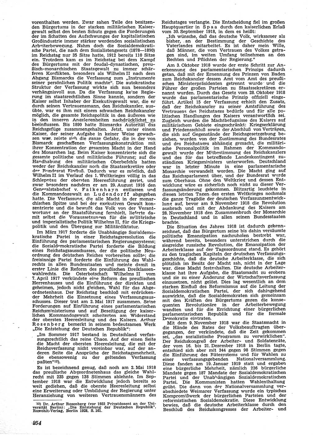Neue Justiz (NJ), Zeitschrift für Recht und Rechtswissenschaft [Sowjetische Besatzungszone (SBZ) Deutschland], 2. Jahrgang 1948, Seite 254 (NJ SBZ Dtl. 1948, S. 254)