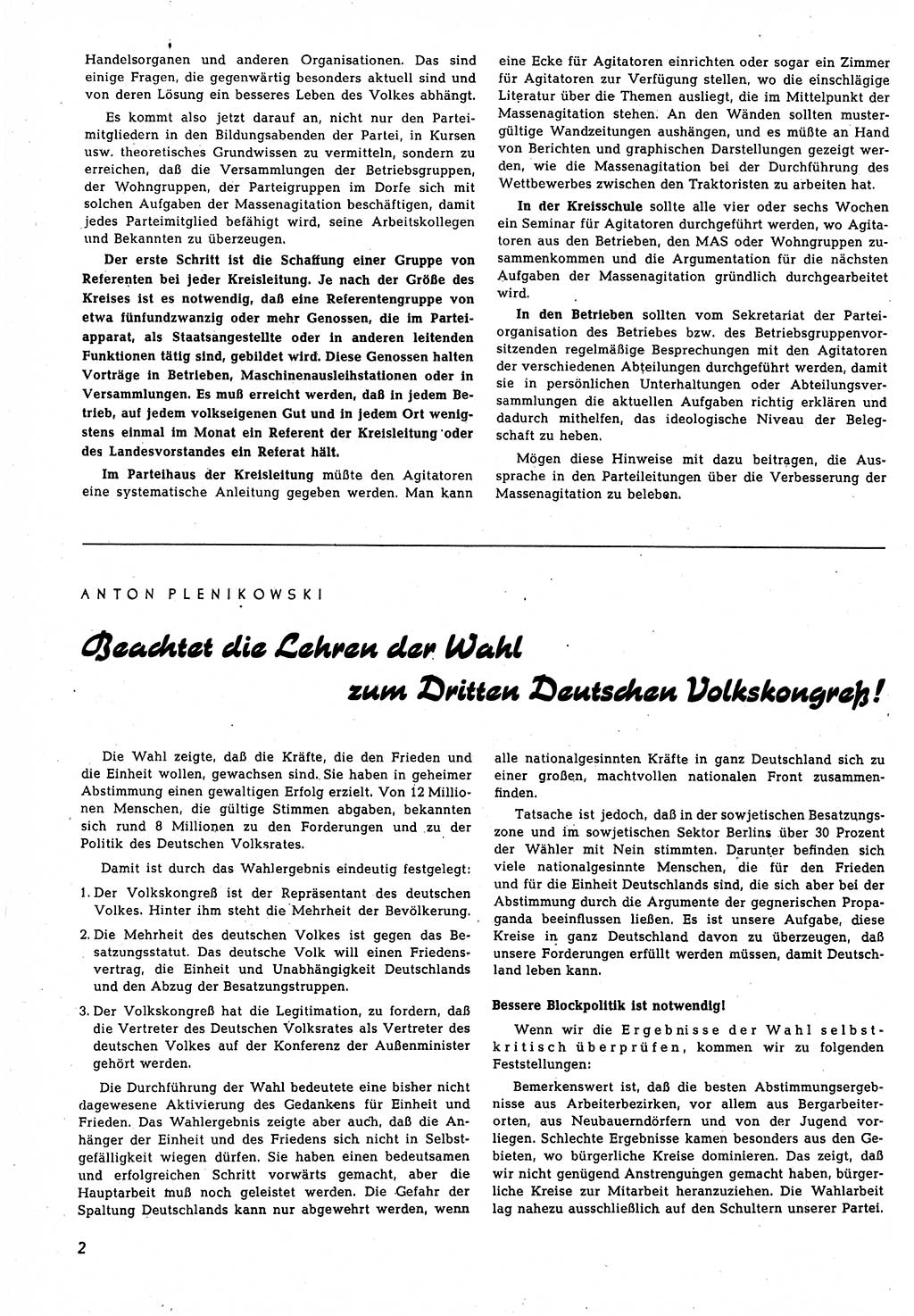 Neuer Weg (NW), Monatsschrift für aktuelle Fragen der Arbeiterbewegung [Parteivorstand (PV) Sozialistische Einheitspartei Deutschlands (SED)], 4. Jahrgang [Sowjetische Besatzungszone (SBZ) Deutschlands, Deutsche Demokratische Republik (DDR)] 1949, Heft 6/2 (NW PV SED SBZ Dtl. DDR 1949, H. 6/2)