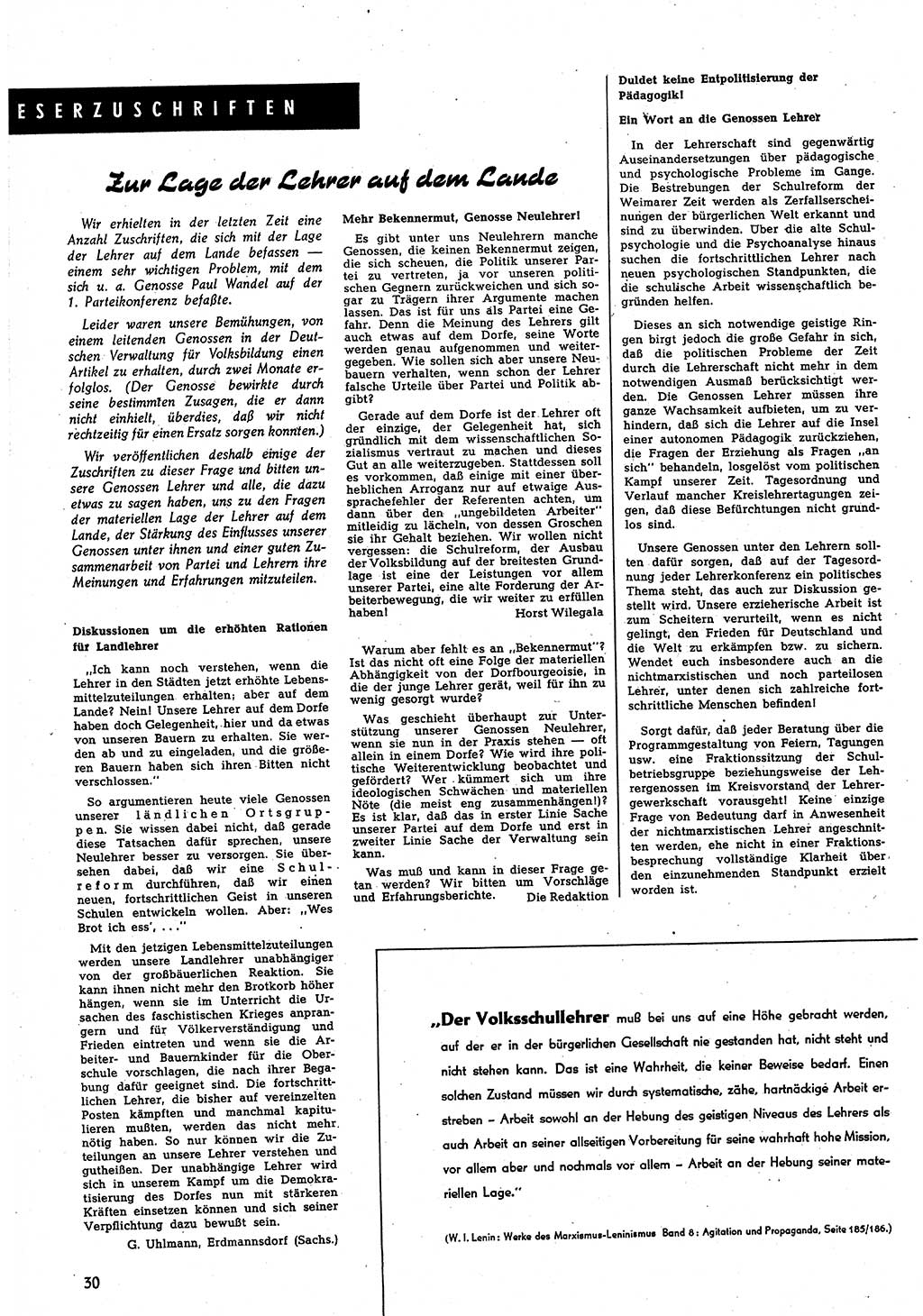 Neuer Weg (NW), Monatsschrift für aktuelle Fragen der Arbeiterbewegung [Parteivorstand (PV) Sozialistische Einheitspartei Deutschlands (SED)], 4. Jahrgang [Sowjetische Besatzungszone (SBZ) Deutschlands, Deutsche Demokratische Republik (DDR)] 1949, Heft 7/30 (NW PV SED SBZ Dtl. DDR 1949, H. 7/30)