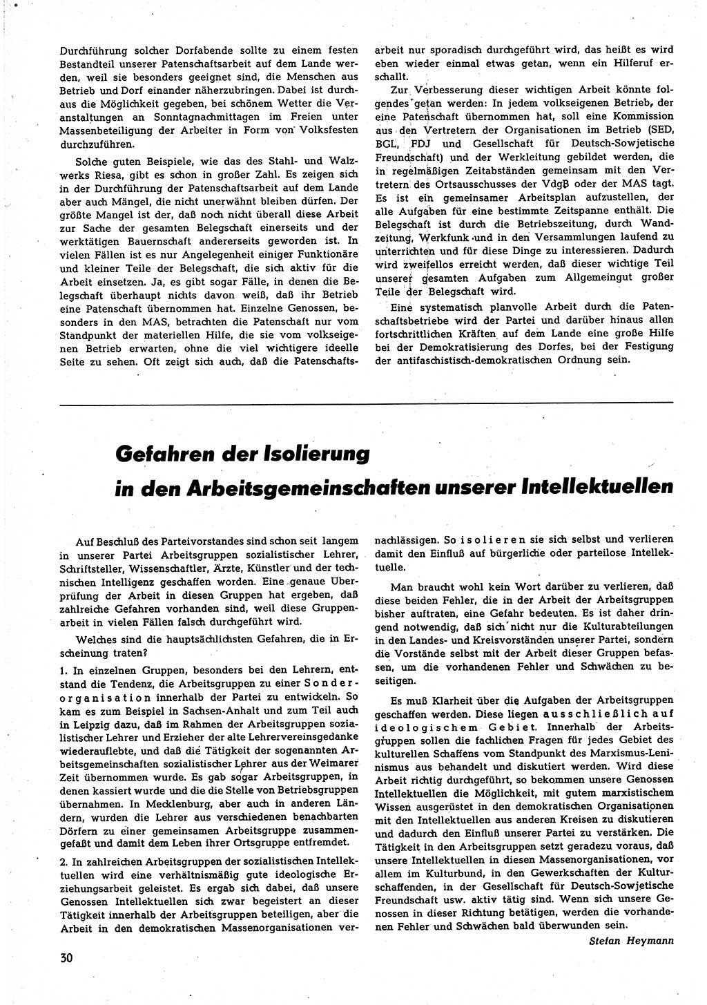 Neuer Weg (NW), Monatsschrift für aktuelle Fragen der Arbeiterbewegung [Parteivorstand (PV) Sozialistische Einheitspartei Deutschlands (SED)], 4. Jahrgang [Sowjetische Besatzungszone (SBZ) Deutschlands, Deutsche Demokratische Republik (DDR)] 1949, Heft 10/30 (NW PV SED SBZ Dtl. DDR 1949, H. 10/30)