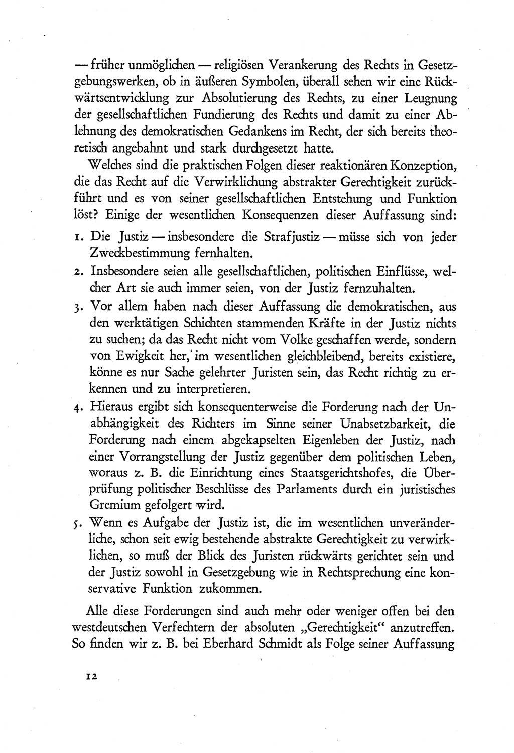 Probleme eines demokratischen Strafrechts [Sowjetische Besatzungszone (SBZ) Deutschlands] 1949, Seite 12 (Probl. Strafr. SBZ Dtl. 1949, S. 12)