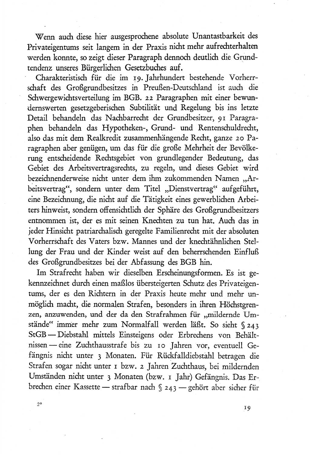 Probleme eines demokratischen Strafrechts [Sowjetische Besatzungszone (SBZ) Deutschlands] 1949, Seite 19 (Probl. Strafr. SBZ Dtl. 1949, S. 19)