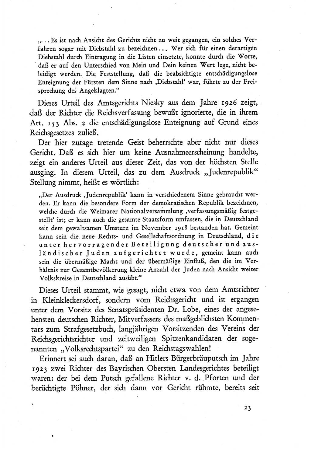 Probleme eines demokratischen Strafrechts [Sowjetische Besatzungszone (SBZ) Deutschlands] 1949, Seite 23 (Probl. Strafr. SBZ Dtl. 1949, S. 23)
