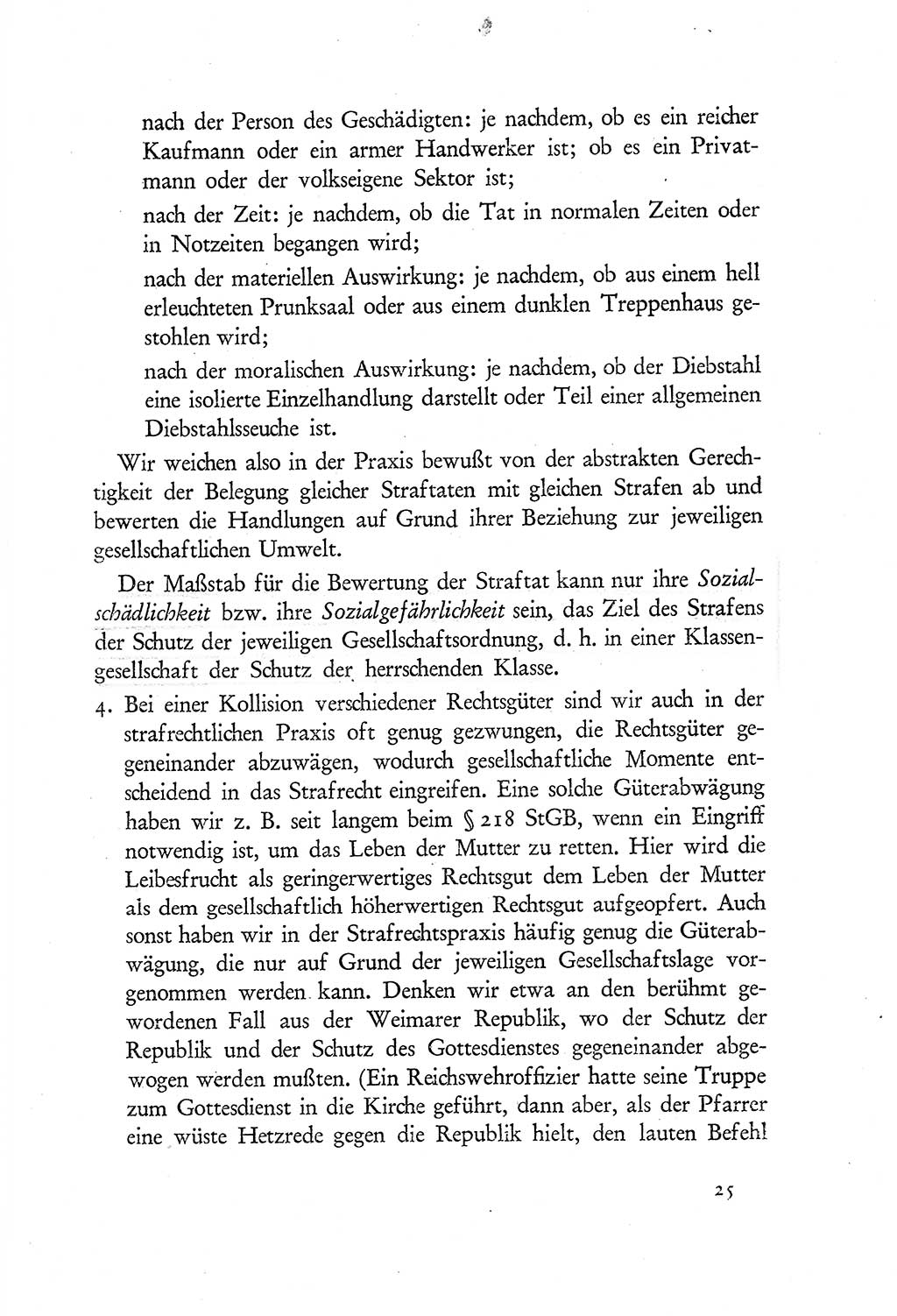 Probleme eines demokratischen Strafrechts [Sowjetische Besatzungszone (SBZ) Deutschlands] 1949, Seite 25 (Probl. Strafr. SBZ Dtl. 1949, S. 25)