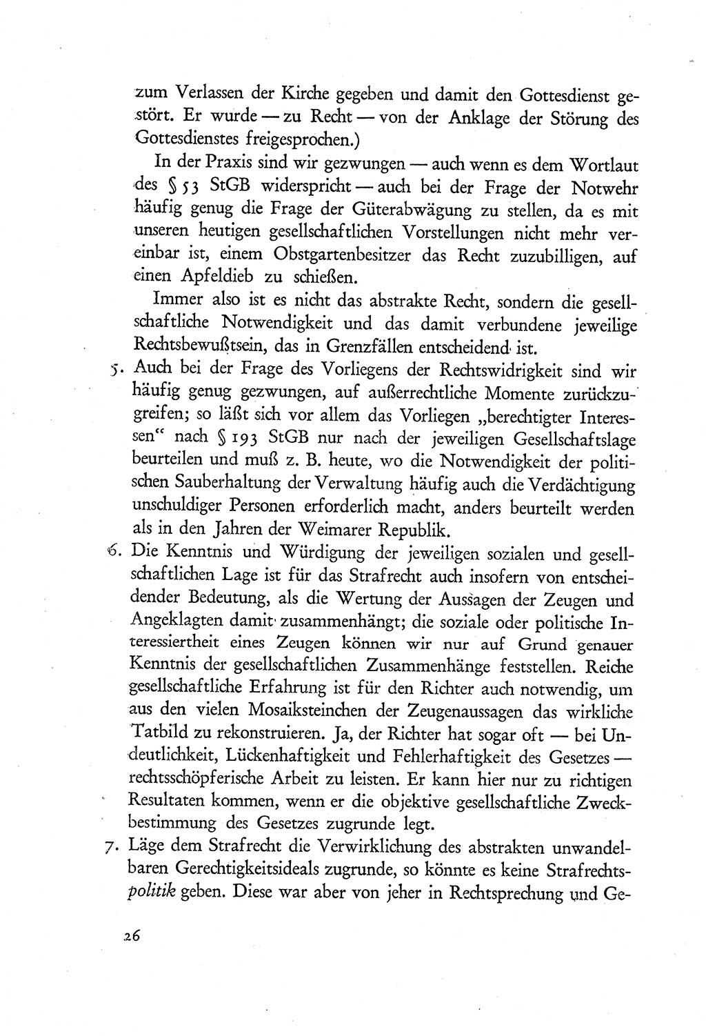 Probleme eines demokratischen Strafrechts [Sowjetische Besatzungszone (SBZ) Deutschlands] 1949, Seite 26 (Probl. Strafr. SBZ Dtl. 1949, S. 26)