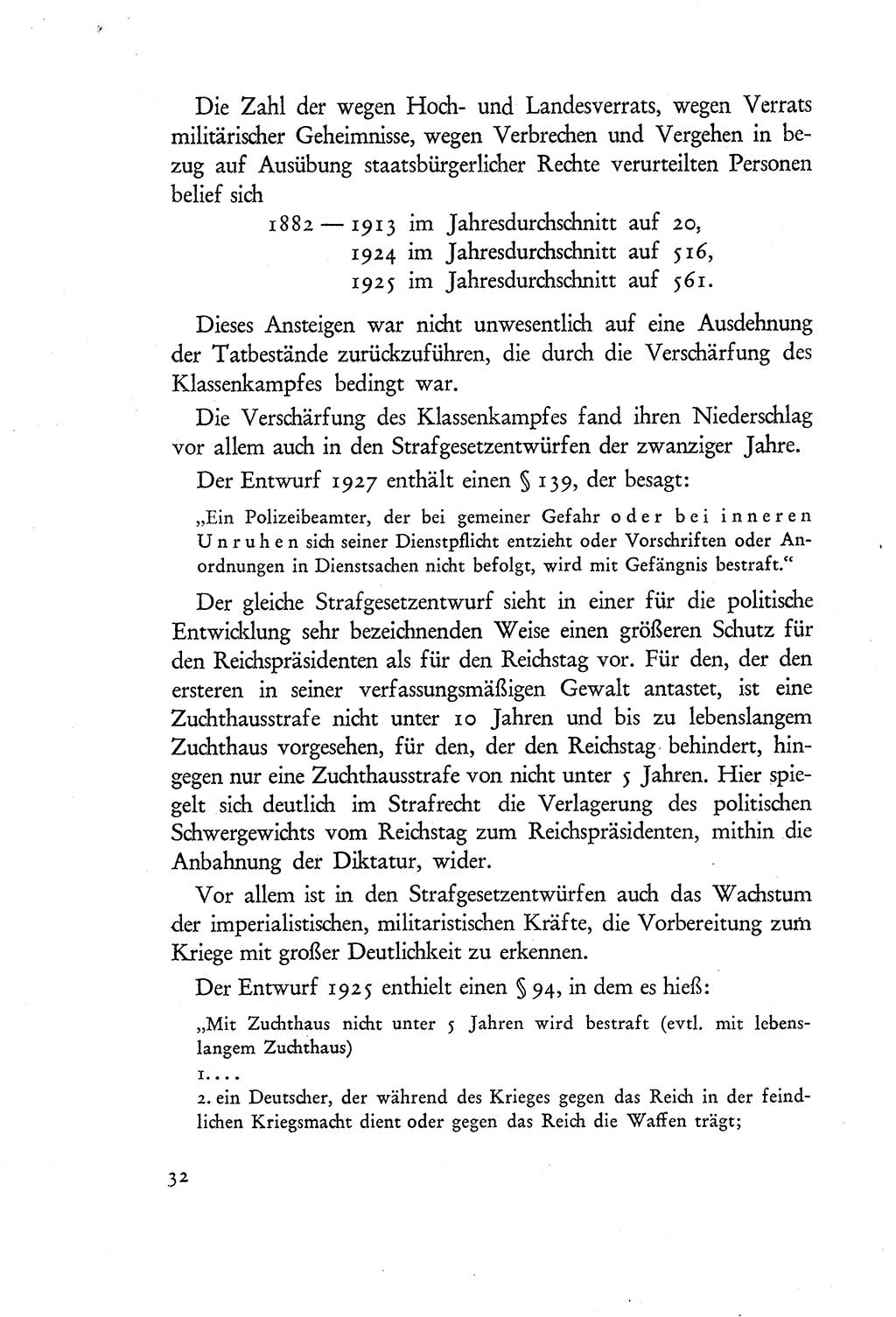 Probleme eines demokratischen Strafrechts [Sowjetische Besatzungszone (SBZ) Deutschlands] 1949, Seite 32 (Probl. Strafr. SBZ Dtl. 1949, S. 32)